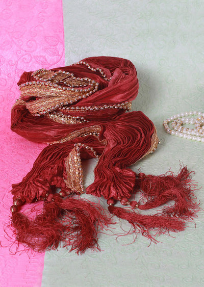 Moti Lace Sherwani Dupatta