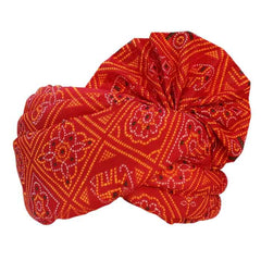 Krypmax Men's Jaipuri Print Barati Safa Turban/Pagri/Pagdi - Multicolour