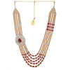 KRYPMAX Pearl Necklace Jewellery for Groom Dulha Moti Mala Haar for Men
