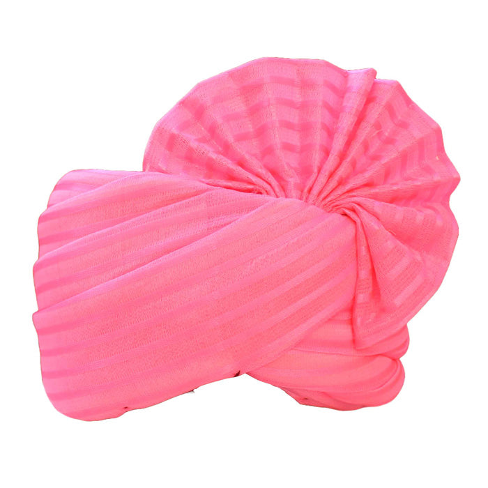 Krypmax Wedding Barati Safa Turban/Pagri/Pagdi - for Men & Women (Pink Colour)