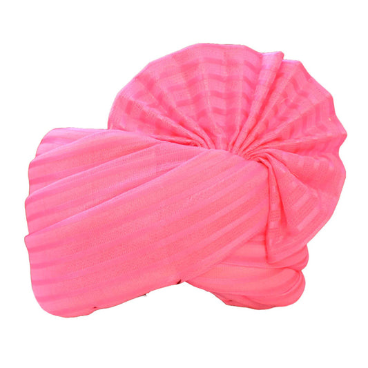 Krypmax Wedding Barati Safa Turban/Pagri/Pagdi - for Men & Women (Pink Colour)