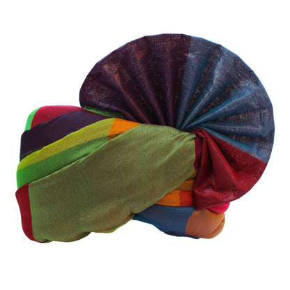 KRYPMAX Men's Multi Colour Turban Pagdi/Pagri for Barati, Gharati, Milni, Marriage, Wedding, Party