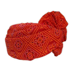 Krypmax Men's Jaipuri Print Barati Safa Turban/Pagri/Pagdi - Multicolour