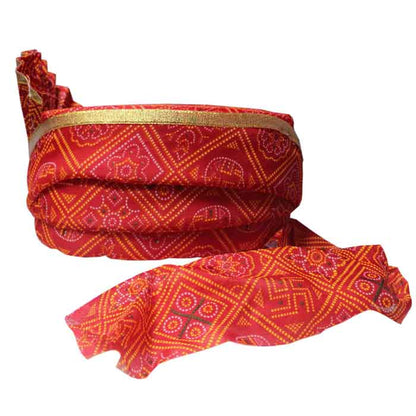 Krypmax Unisex Welcome Barati Pagri Combo (Jaipuri Print)