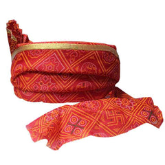 Krypmax Unisex Welcome Barati Pagri Combo (Jaipuri Print)