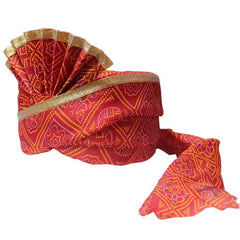 Krypmax Unisex Welcome Barati Pagri Combo (Jaipuri Print)