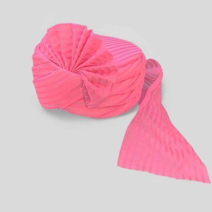 Krypmax Wedding Barati Safa Turban/Pagri/Pagdi - for Men & Women (Pink Colour)