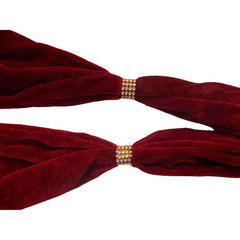 Krypmax Men's Velvet Sherwani Dupatta, Chunni Dupatta (Maroon, 2.5 m)