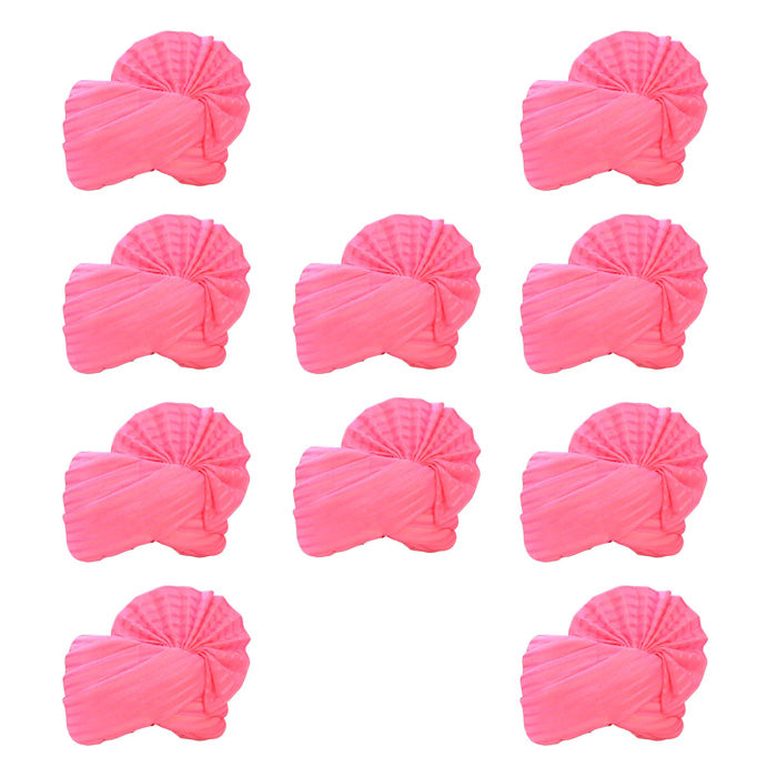 Krypmax Wedding Barati Safa Turban/Pagri/Pagdi - for Men & Women (Pink Colour)