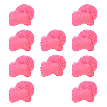 Krypmax Wedding Barati Safa Turban/Pagri/Pagdi - for Men & Women (Pink Colour)