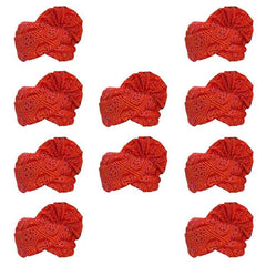 Krypmax Men's Jaipuri Print Barati Safa Turban/Pagri/Pagdi - Multicolour